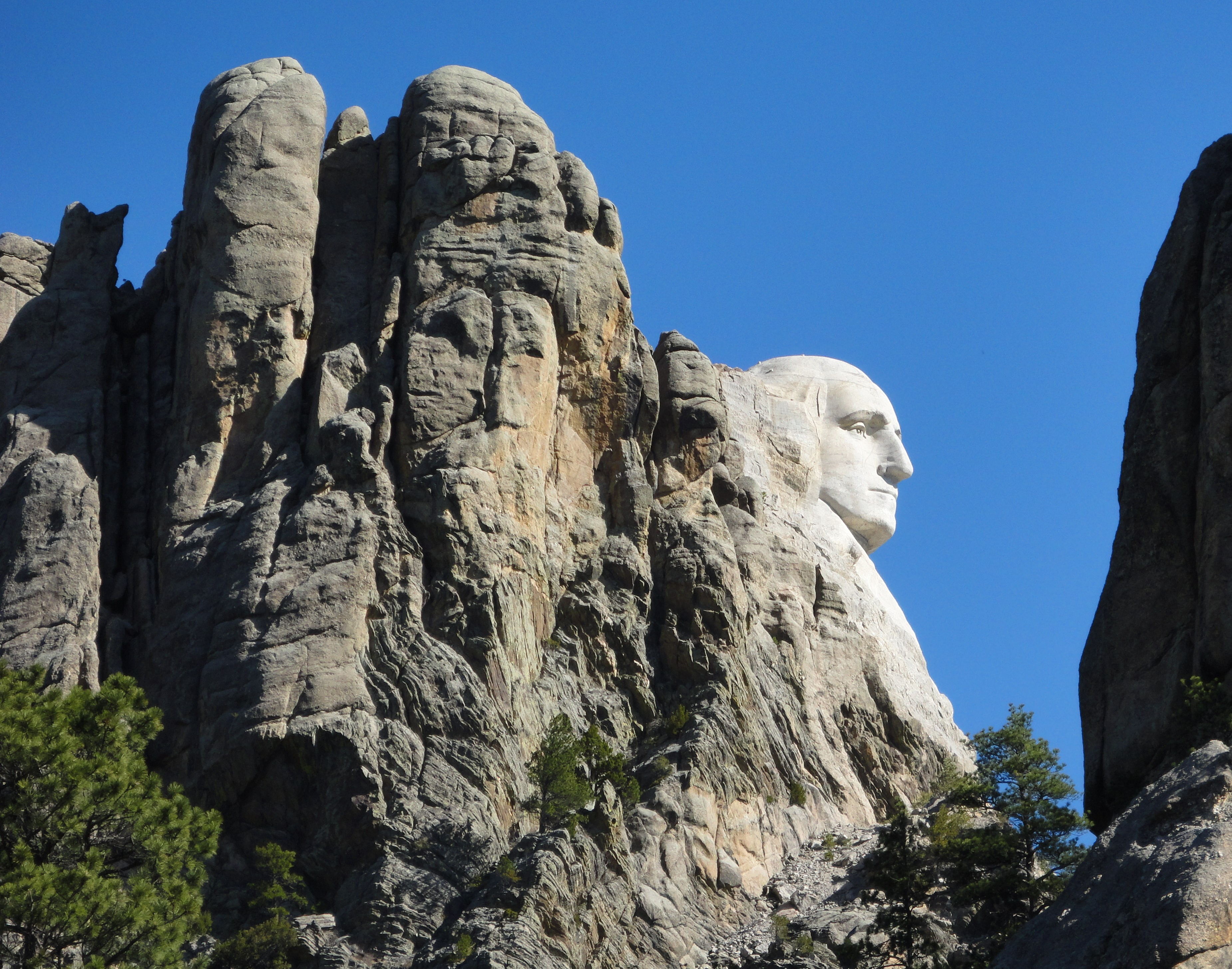 George Washington profile on Mt Rushmore